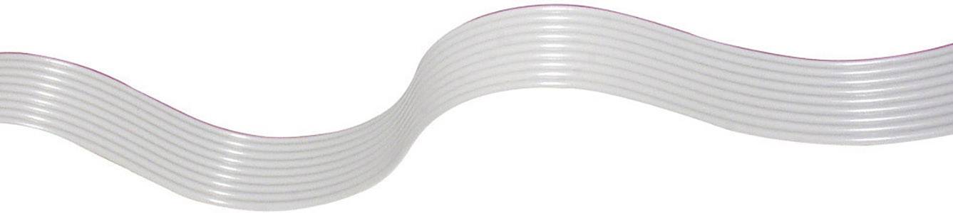 econ connect 28AWG26RM1 Câble en nappe Pas: 1 mm 26 x 0.08 mm² gris 30.50 m