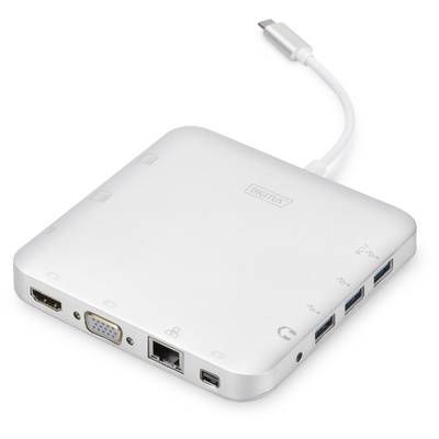 Hub USB Digitus blanc DA-70863