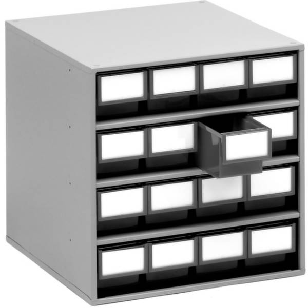 Treston  1640-3  universel  Casier à tiroirs    empilable  (L x l x H) 400 x 400 x 395 mm  gris clair, gris  1 pc(s)