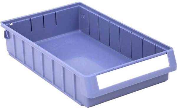 BITO Lagertechnik  102642    Bac pour rayonnage    convient pour contact alimentaire  (L x l x H) 400 x 234 x 80 mm  bleu  8 pc(s)