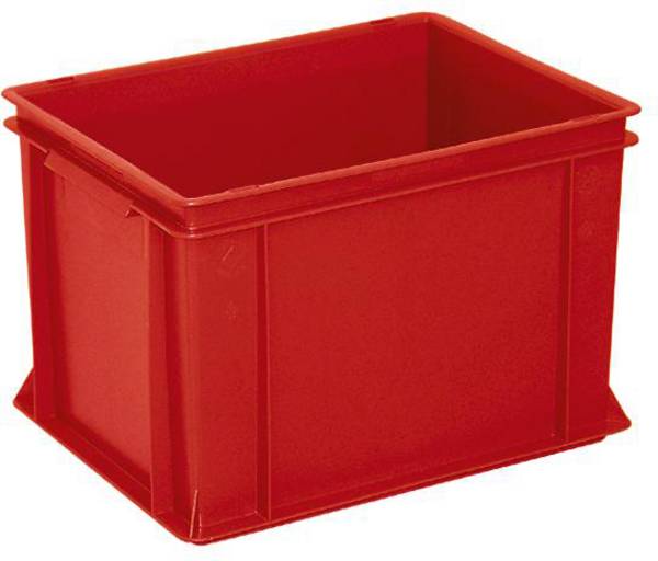 BRB Lagertechnik  1658780    Bac gerbable  Basic  convient pour contact alimentaire  (L x l x H) 400 x 300 x 270 mm  rouge  1 pc(s)