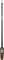 Thermomètre numérique avec sonde de mesure longue et étroite et affichage orange. Utilisé pour mesurer la température dans de petits espaces.