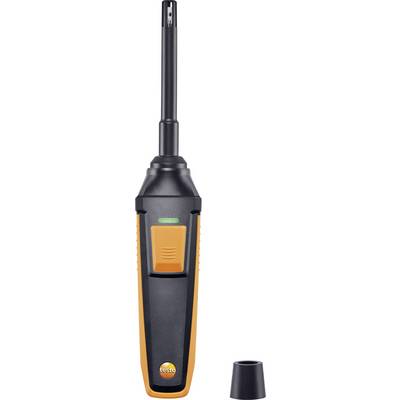 Appareil de mesure manuel en noir et orange, avec partie amovible en bas. Utilisation : mesure des paramètres environnementaux.