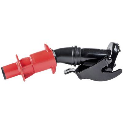 Un outil pneumatique noir et rouge avec un mécanisme à levier, probablement un tournevis à air comprimé ou un visseuse à choc.