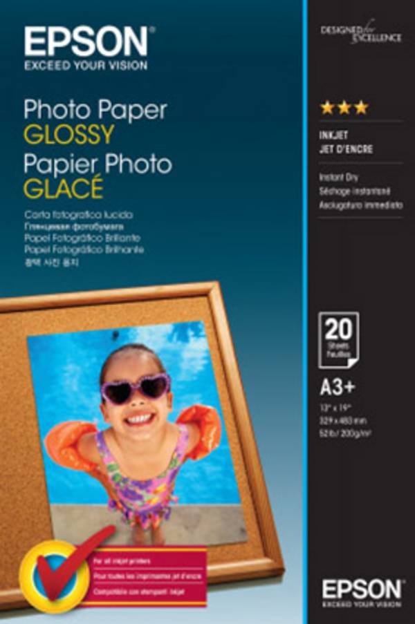 Epson Photo Paper Glossy C13S042535 Papier photo DIN A3+ 200 g/m² 20 feuille(s) brillant