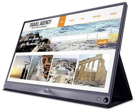 Moniteur LED Asus MB16AC CEE B (A - G) 39.6 cm 15.6 pouces 1920 x 1080 pixels 16:9 5 ms USB-C® IPS LED-1
