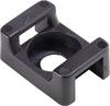 TRU COMPONENTS Embase de fixation vissable TC-6645716 noir 100 pc(s)