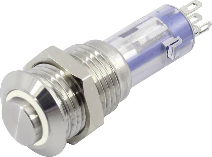 Bouton-poussoir TRU COMPONENTS LAS4GQH-11E/W/24V/S TC-6647580 48 V 2 A 1 x Off/(On) à rappel 1 pc(s)