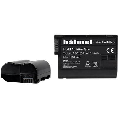 Hähnel Fototechnik HL-EL15 Batterie pour appareil photo Remplace l'accu d'origine EN-EL15 7 V 1650 mAh