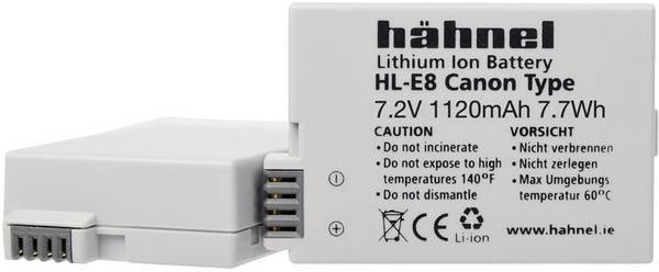Hähnel Fototechnik HL-E8 Batterie pour appareil photo Remplace l'accu d'origine LP-E8 7.2 V 1120 mAh