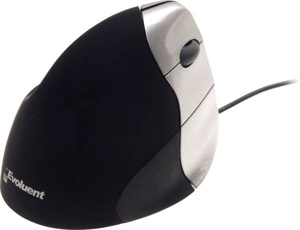 Evoluent VerticalMouse 3  Souris ergonomique USB   optique noir, argent 5 Boutons 2600 dpi ergonomique