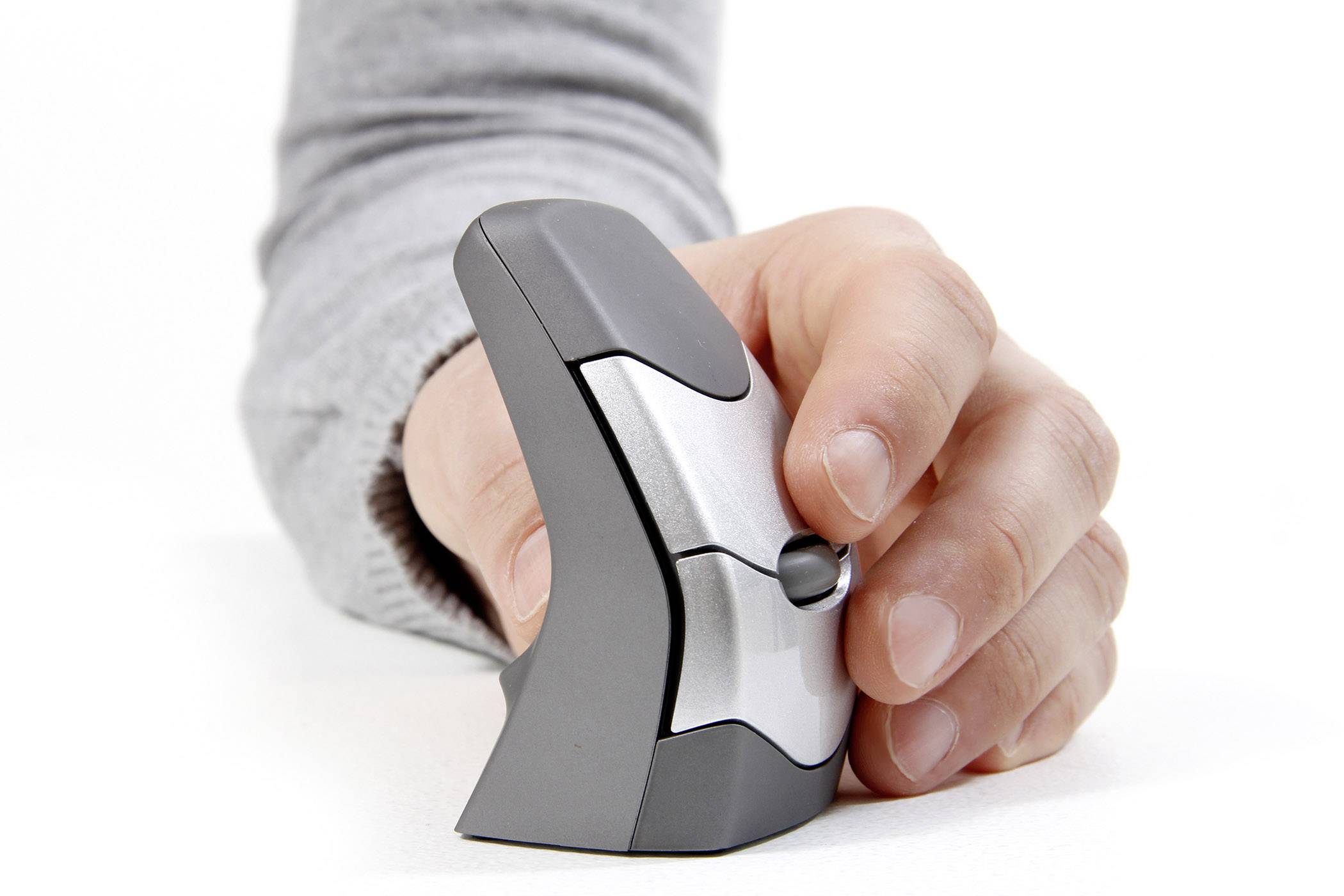 BakkerElkhuizen DXT 2 Precision Mouse Wireless, Ambidextre, Conception verticale, Laser, RF sans fil + Bluetooth, 2000 D-5