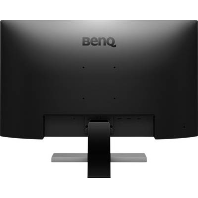 Un moniteur vu de dos avec un panneau arrière noir et le logo de la marque 'BenQ' en haut au centre.