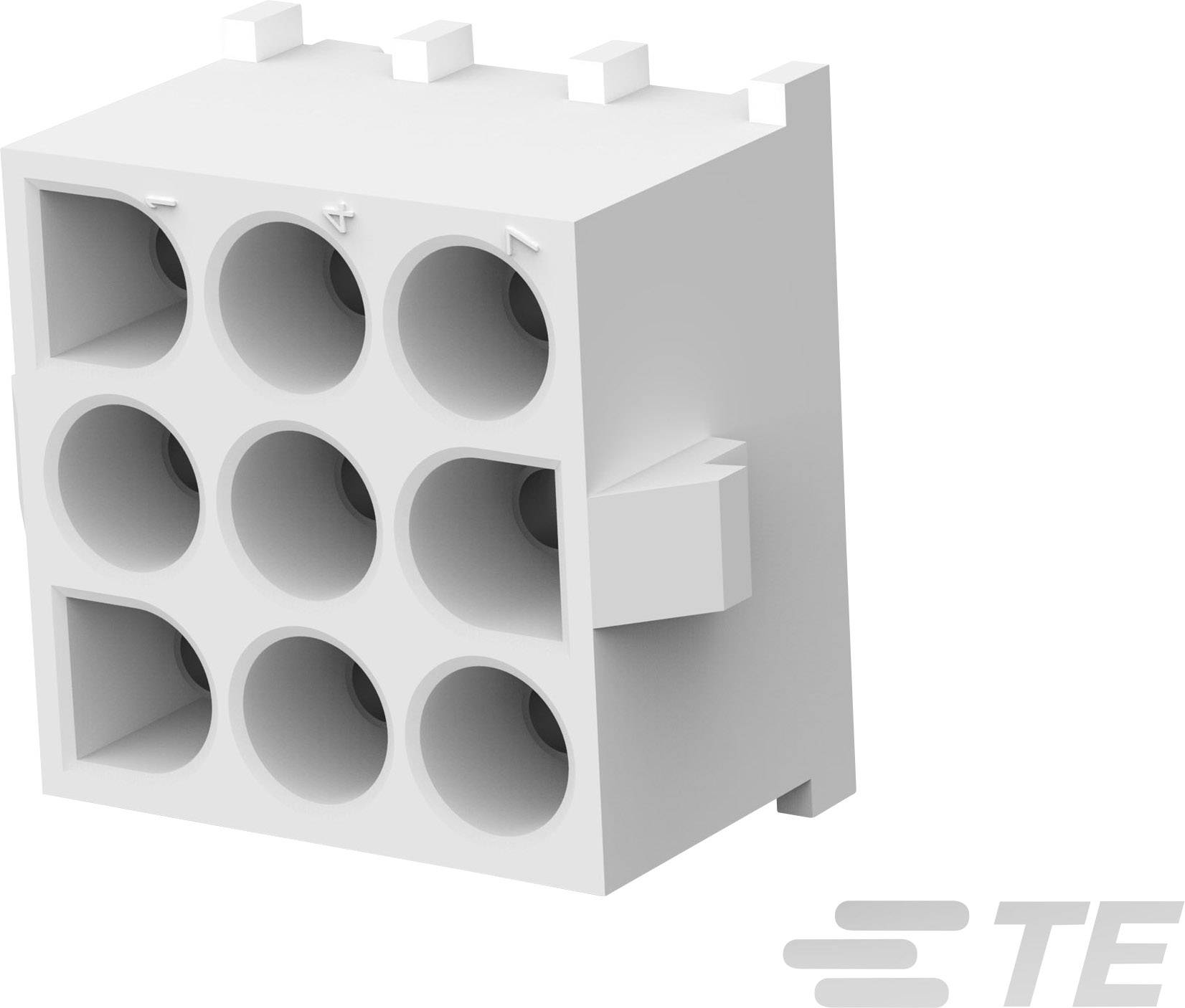 Boîtier femelle pour platines série MATE-N-LOK TE Connectivity 643426-1 Nbr total de pôles 9 Pas: 6.35 mm 1 pc(s)