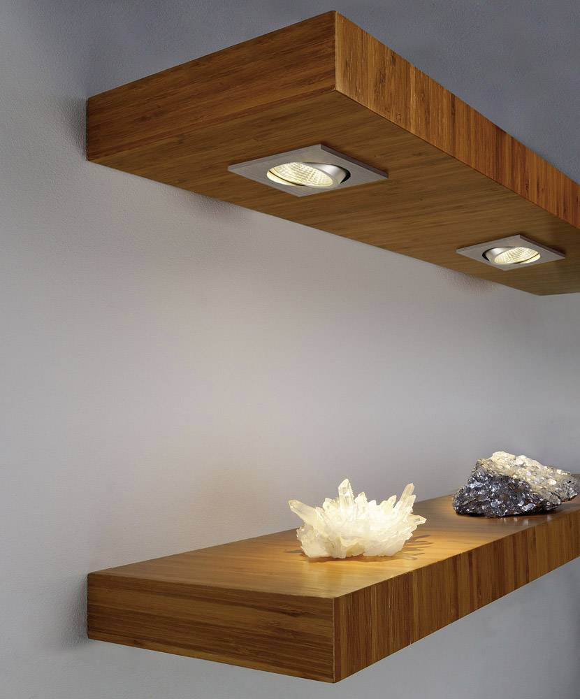 SLV 113966 New Tria 1 Set Luminaire à LED encastrable LED LED intégrée 3 W aluminium (brossé)