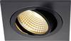 SLV 113880 New Tria Luminaire à LED encastrable LED LED intégrée 6 W noir (mat)