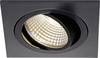 SLV 113910 New Tria Luminaire à LED encastrable LED LED intégrée 6 W noir (mat)