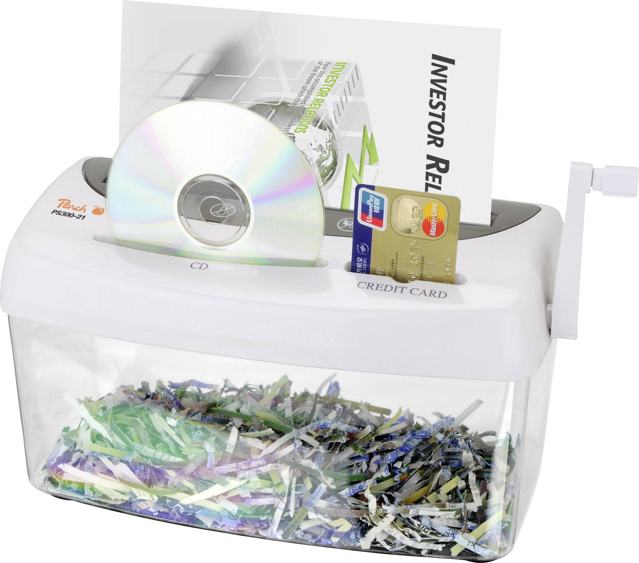 Destructeur de documents Peach PS30021 Niveau de sécurité 4 Conrad.fr