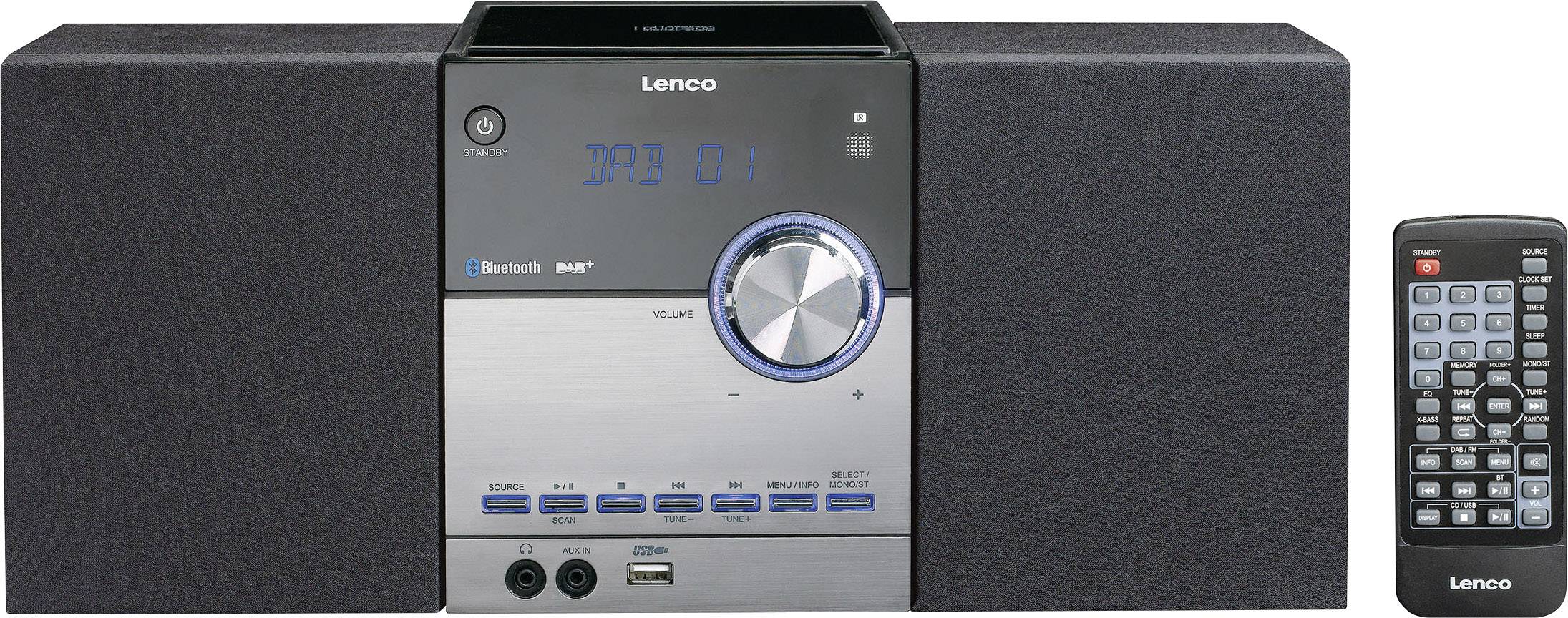Micro-chaîne Stéréo Bluetooth avec Radio DAB+ FM et Lecteur CD-0