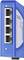 Commutateur Ethernet bleu avec cinq ports RJ-45 en façade, modèle 'SPIDER Standard Line' de Hirschmann.