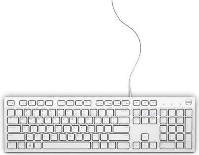 Dell KB216 USB Clavier allemand, QWERTZ blanc-0
