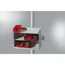 Manuflex ZB3902.0001 Bras porteur pour étagère à boîtes de rangement, avec articulation simple, couleur gris-vert gris,