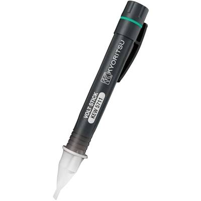 Testeur de tension avec l'inscription 'Kyoritsu VOLT STICK KEW 5711', noir avec des détails verts et blancs.