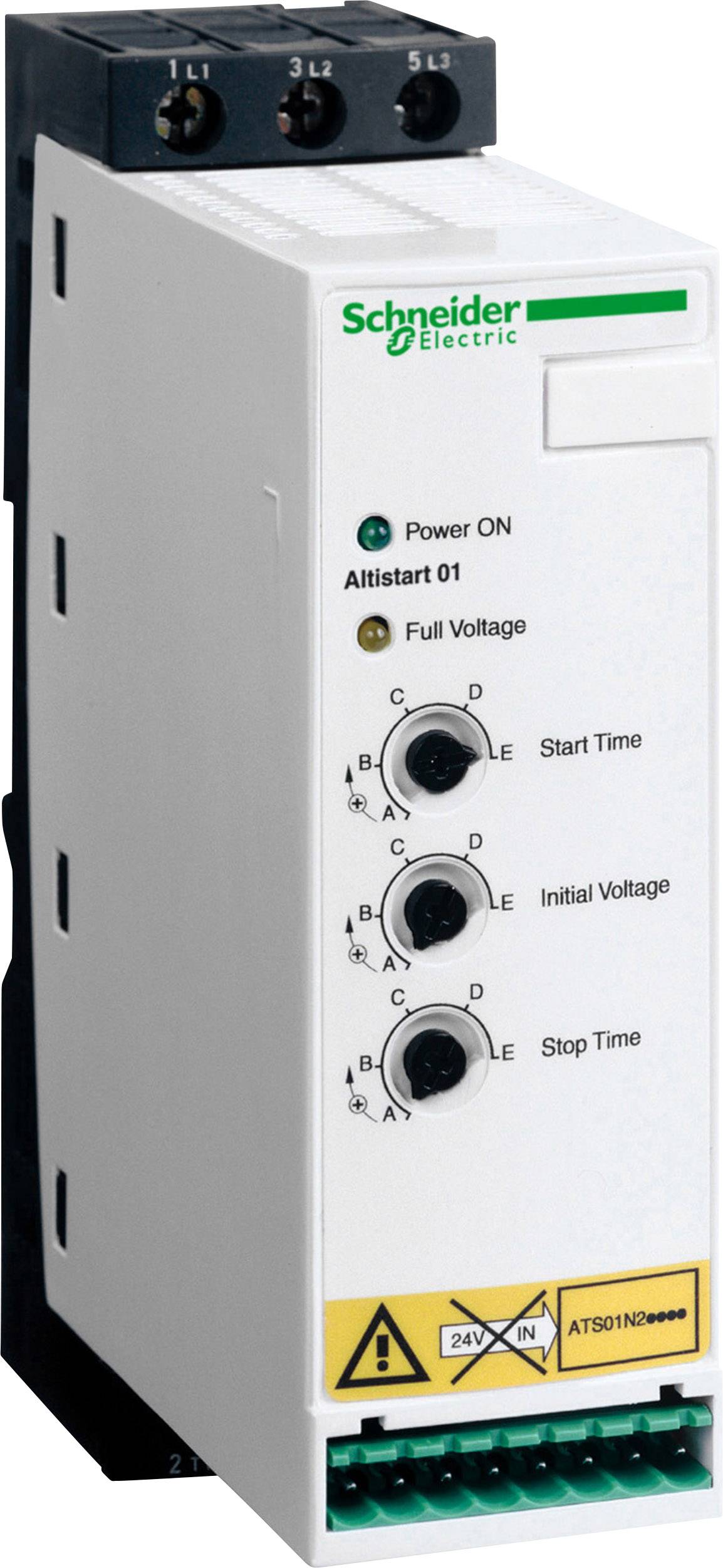 Démarreur progressif Schneider Electric ATS01N222QN Puissance moteur à 400 V 11 kW 380 V 1 pc(s)