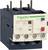 Un relais de surcharge thermique de Schneider Electric avec des bornes et des boutons "Stop" (rouge) et "Reset" (bleu).