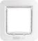 Une chatière électronique blanche de SureFlap au design carré et au passage transparent, adaptée aux animaux de compagnie.