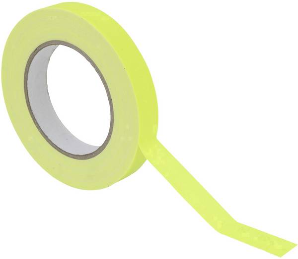 Bande adhésive jaune fluorescent (L x l) 25 m x 0.019 m