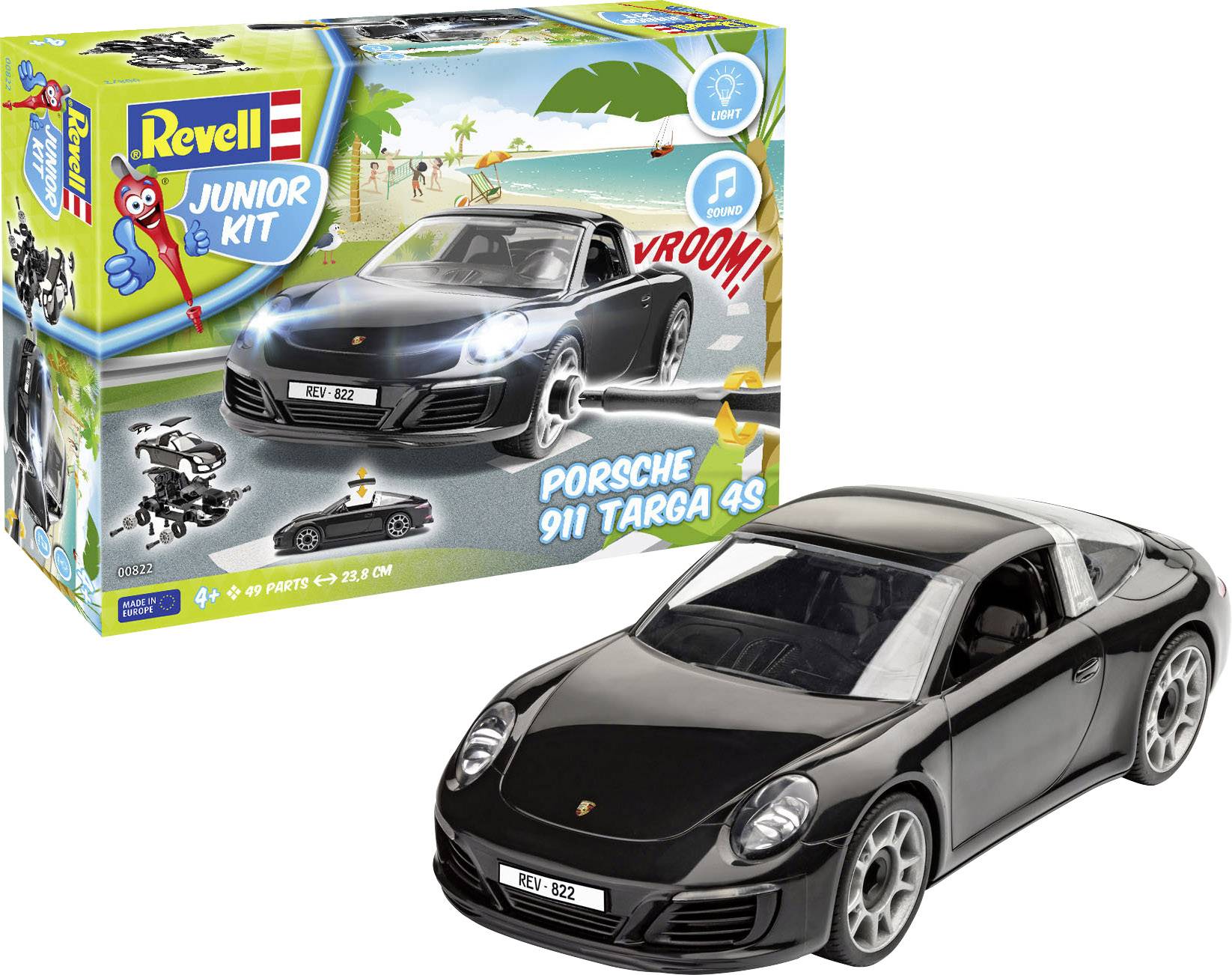Revell 00822 Porsche 911 Targa 4S Maquette de voiture 1:20-2