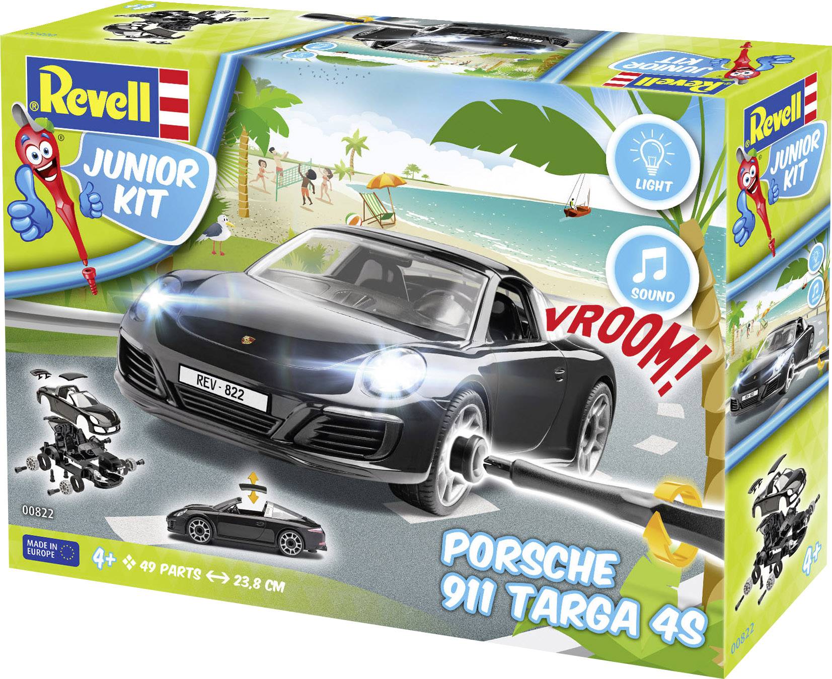 Revell 00822 Porsche 911 Targa 4S Maquette de voiture 1:20-5