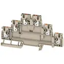 Weidmüller 2428540000 Bloc de jonction traversant à 3 étages 5.1 mm ressort de traction beige 25 pc(s) Piece