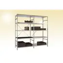 Étagère à tablettes BUDGET Light étagère de base 2000 x 1030 x 300 mm avec 5 tablettes 40 Manuflex RB1115