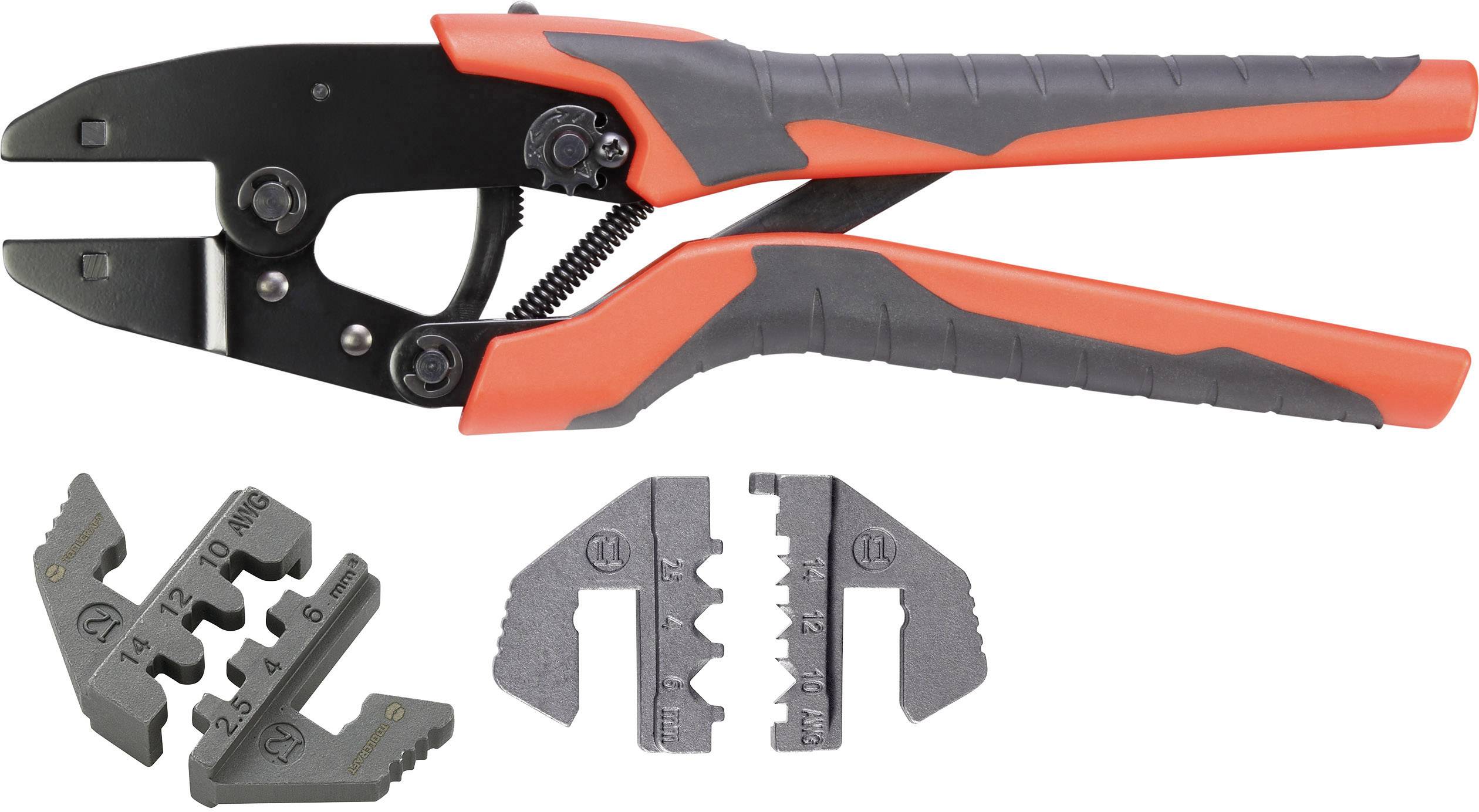 TOOLCRAFT PZ-502 1672279 Kit de sertissage avec matrices à sertir interchangeables