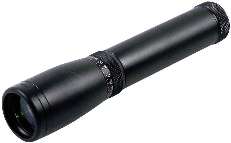 Jumelles noires avec objectif réglable et échelle, indiquant des mesures de 0 à 70. Idéales pour l'observation de la nature ou les événements sportifs.