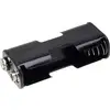 TRU COMPONENTS BH-322-1B Support de pile 2x LR6 (AA) raccordement par empreinte pile 9V