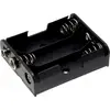 TRU COMPONENTS BH-331B Support de pile 3x LR6 (AA) raccordement par empreinte pile 9V