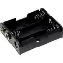 TRU COMPONENTS BH-331B Support de pile 3x LR6 (AA) raccordement par empreinte pile 9V