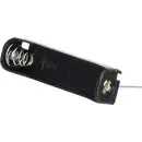 TRU COMPONENTS BH-411-3P Support de pile 1x LR3 (AAA) raccordement par pôles de contact