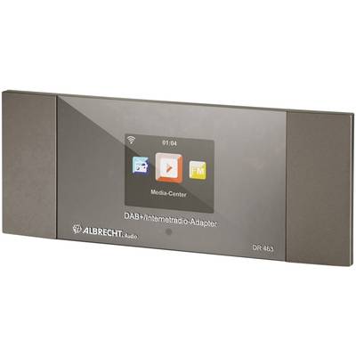 Albrecht DR 463 Adaptateur pour radio Internet DAB+, FM, Internet Bluetooth, DLNA, WiFi, radio internet compatible DLNA -0