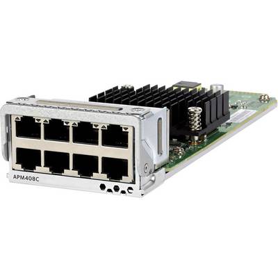 Un module de réseau informatique avec huit ports Ethernet, utilisé pour la connexion dans les serveurs ou les périphériques réseau.