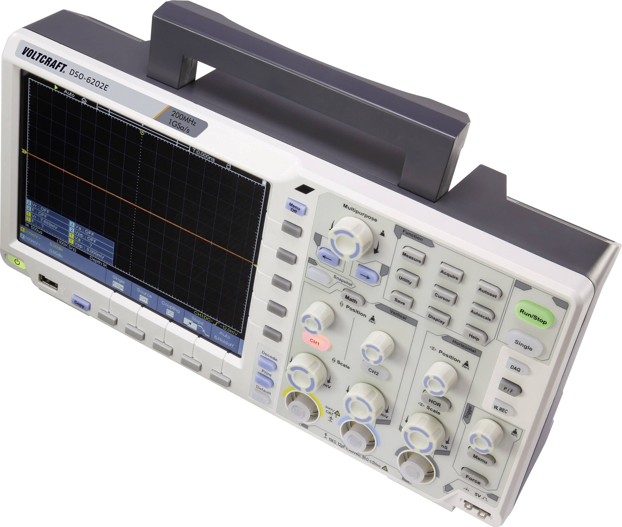 Oscilloscope Num Rique Voltcraft Dso E Vc Mhz Canaux