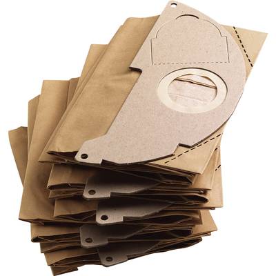 Plusieurs sacs d'aspirateur en papier empilés les uns sur les autres.