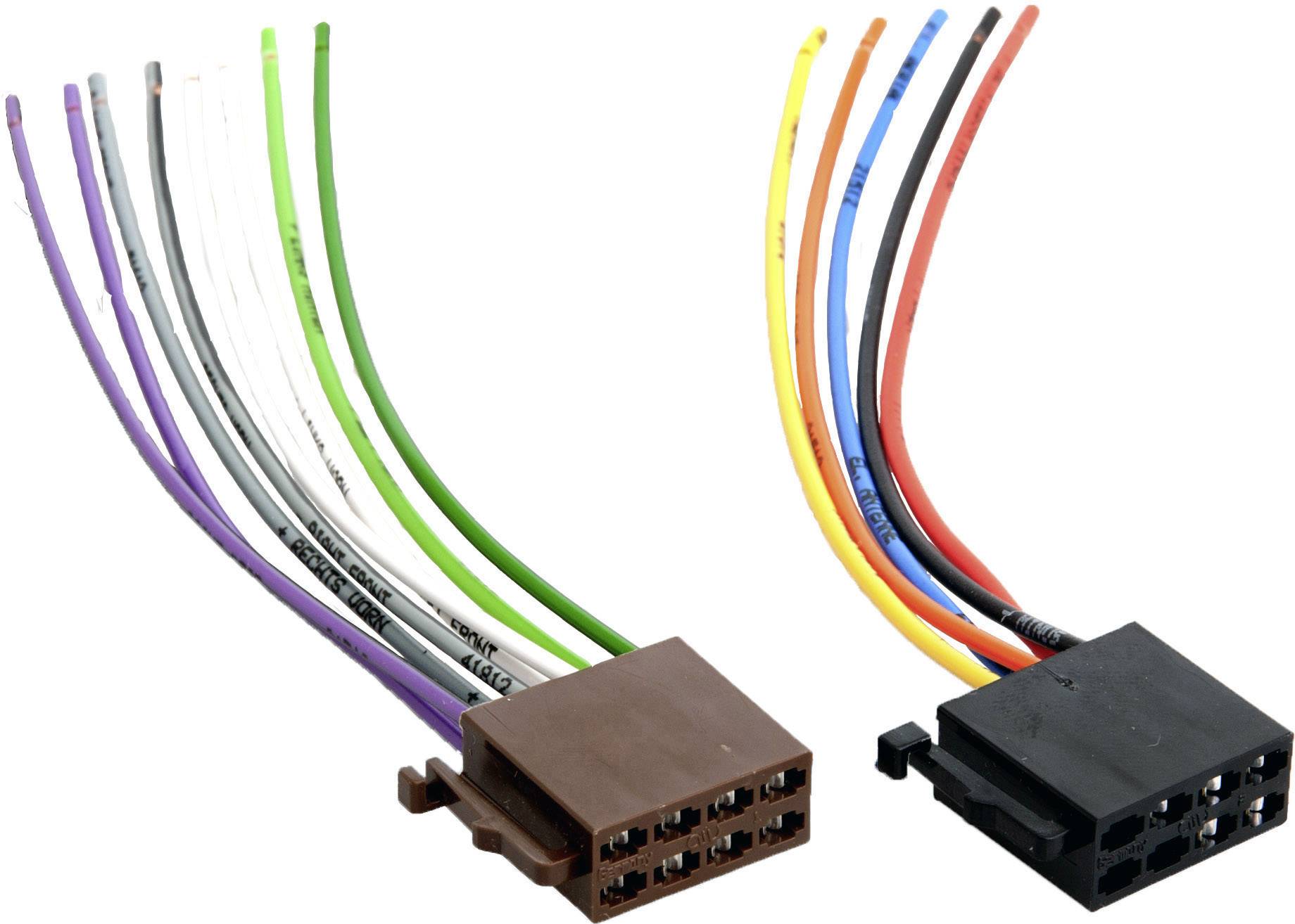 Deux multiprises avec des câbles colorés s'étendant dans différentes directions, adaptées aux connexions électroniques automobiles.