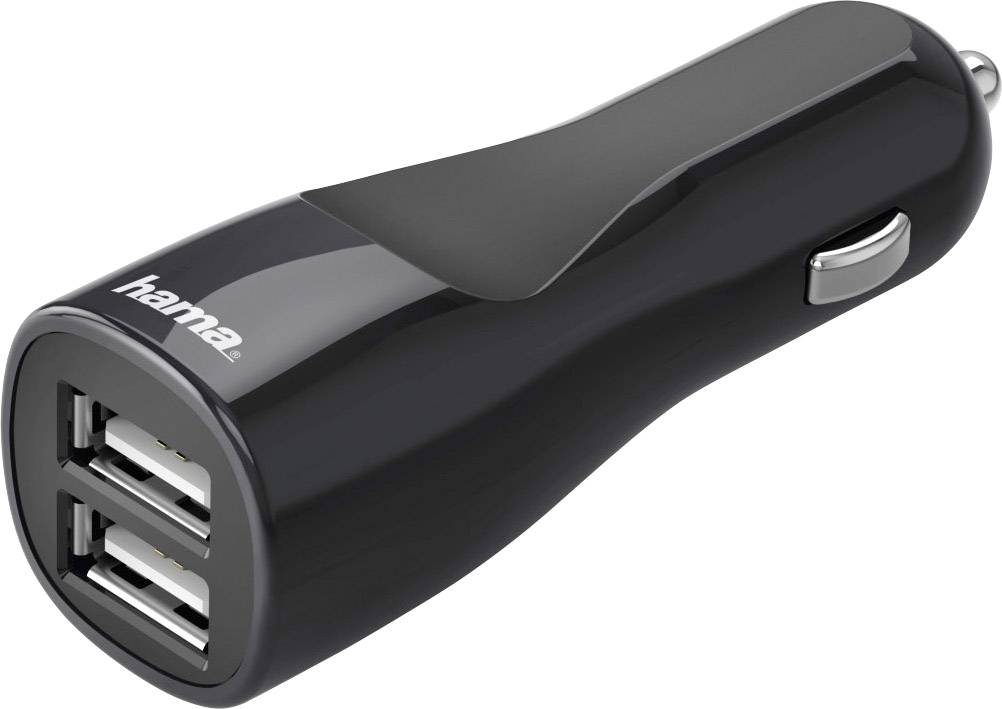 Hama Duo 4.8 Chargeur USB 24 W USB noir pour voiture, pour camion-1