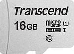 Carte microSDHC Transcend Premium 300S 16 Go Classe 10, UHS-I