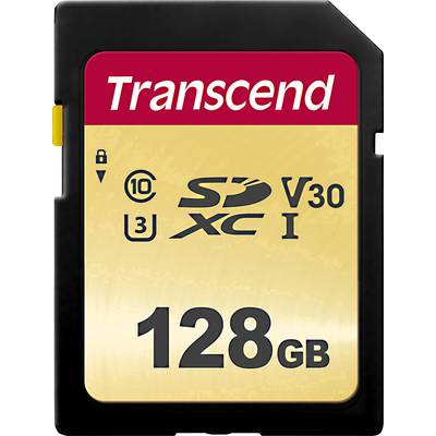 Transcend Premium 500S Carte SDXC  128 GB Class 10, UHS-I, UHS-Class 3, v30 Video Speed Class 