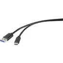 Renkforce Câble USB USB 3.2 Gen1 USB-A mâle, USB-C® mâle 1.80 m noir RF-4535906